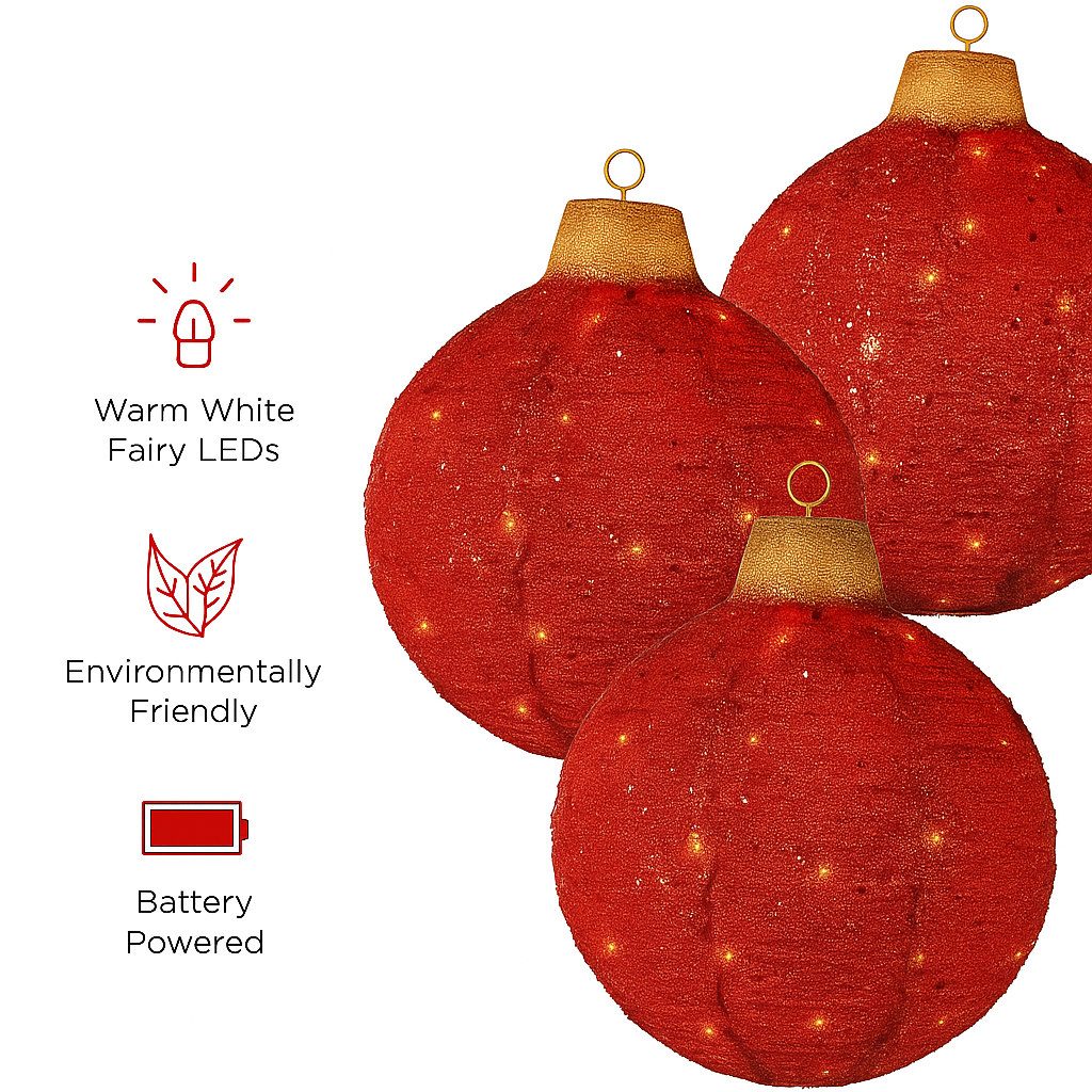 Coreva™ Hanging LED Holiday Ornaments